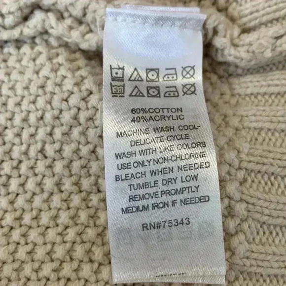 Strawberry Faire girls cream knit dress,  size 6, EUC - Picture 4 of 4